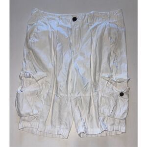 Urban Pipeline UP Cargo Khaki Chino Shorts White Safair Rugged Mens‎ Size 34